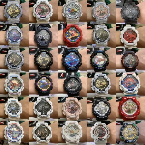 Casio G-Shock GA-110 White and Red Transparent Dial Watch Watches - 2
