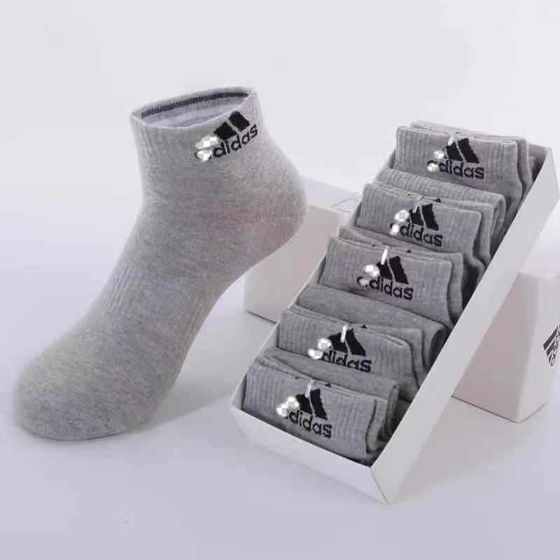 Adidas Crew Socks White Black Gray Sport