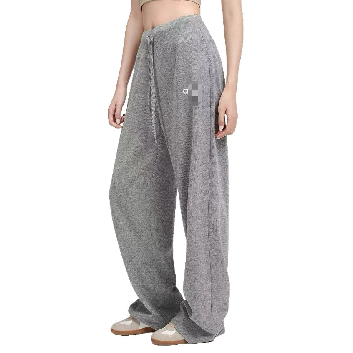 Athleisure Wide Leg Gray Relaxed Sweatpants