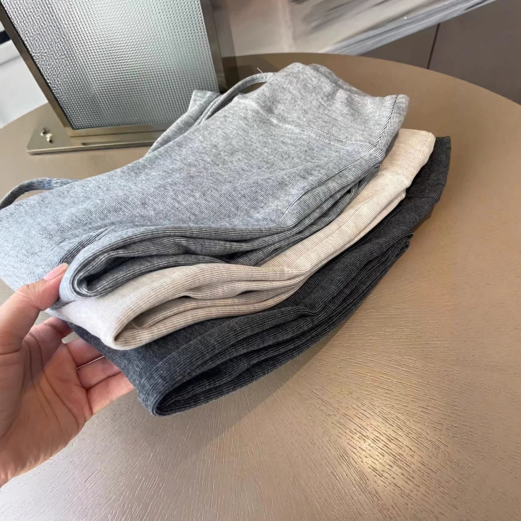 Athleisure Wide Leg Gray Relaxed Sweatpants