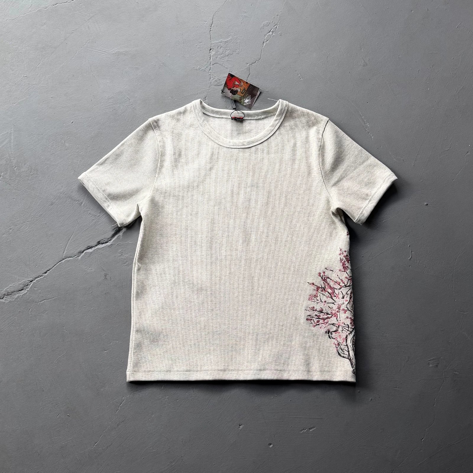DS17 Cherry Blossoms/Grey (Good Quality)