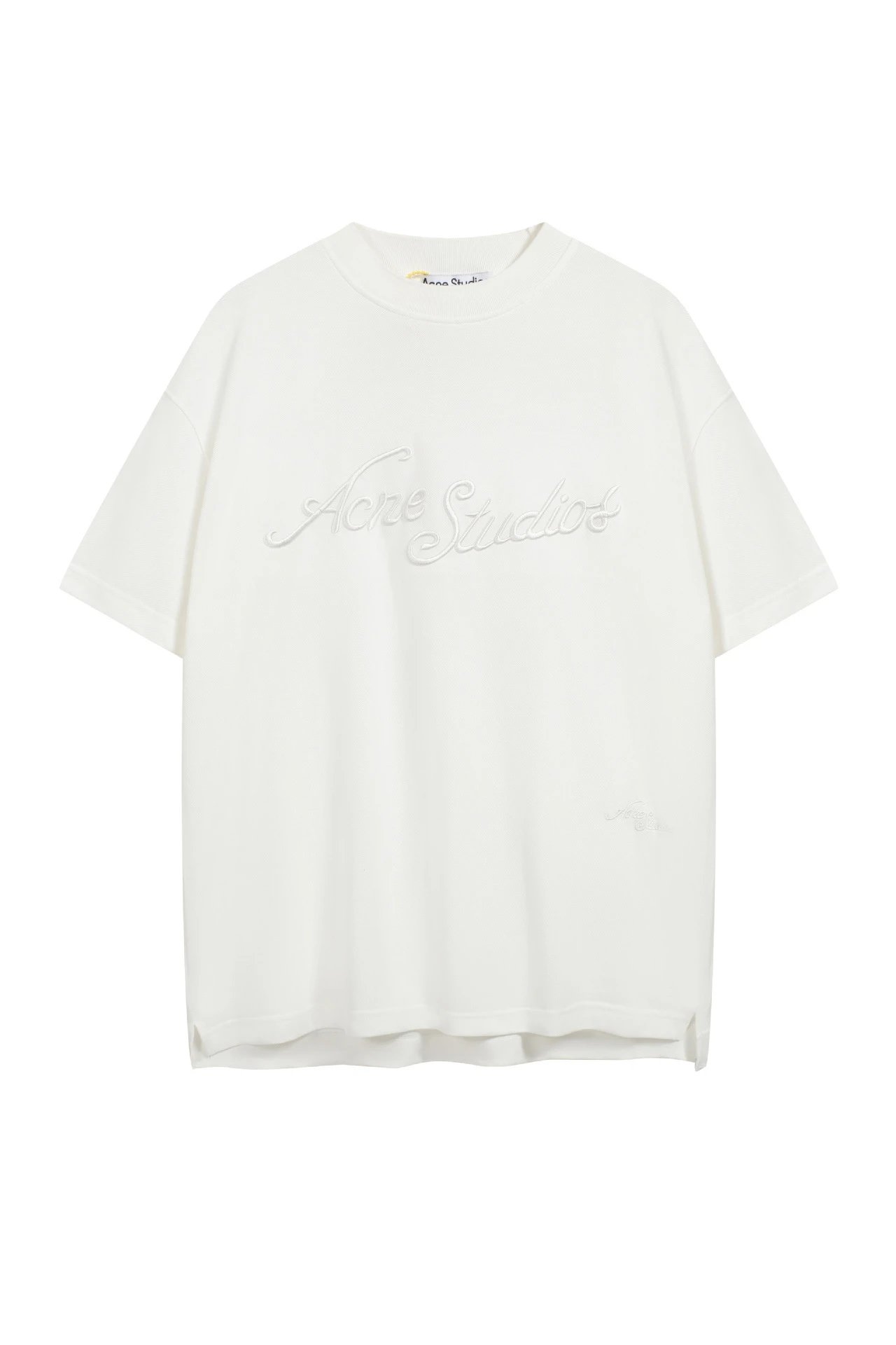 3D 3D Embroidered Short Sleeve White [8065]
