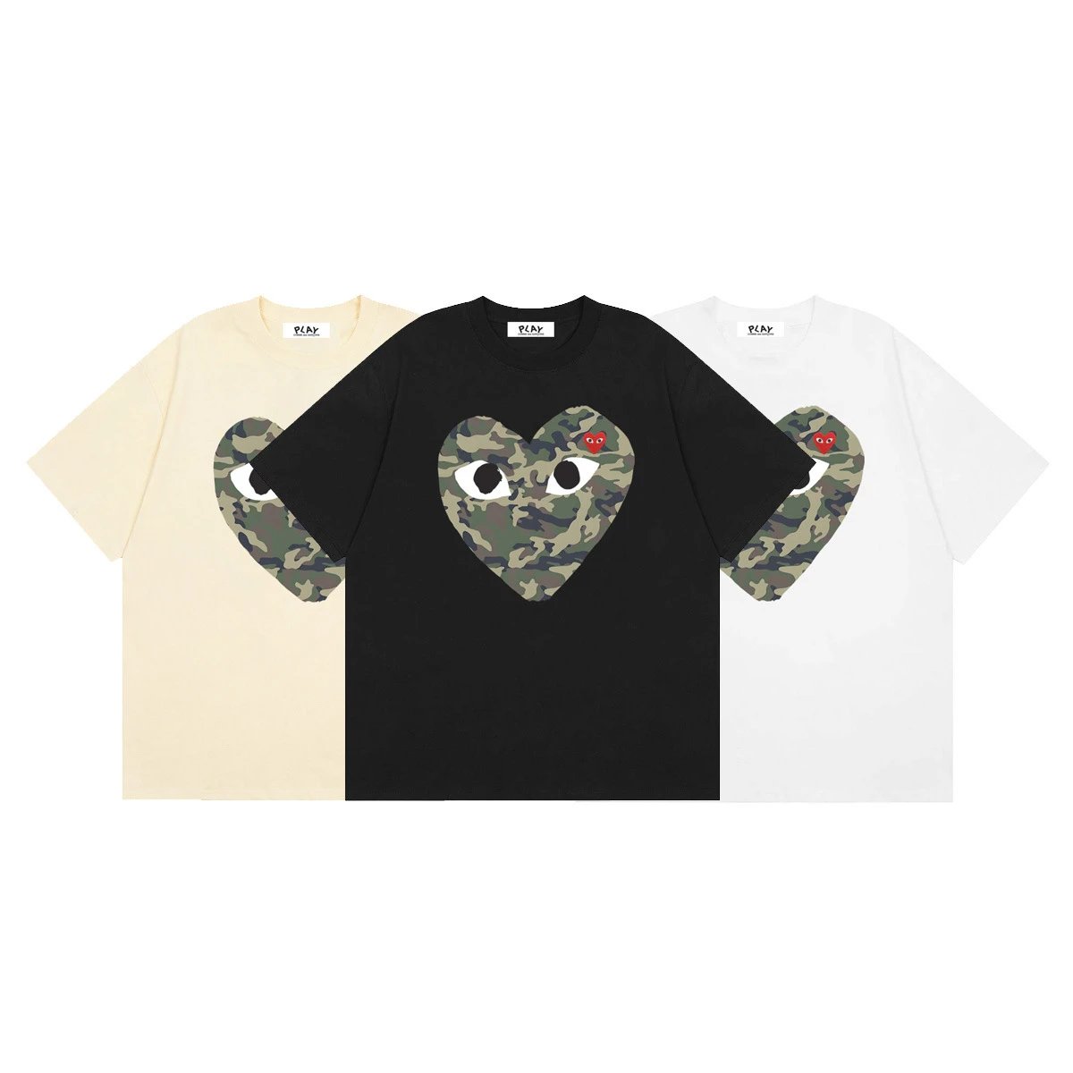 Camouflage Heart Logo Print T-Shirt photo 7