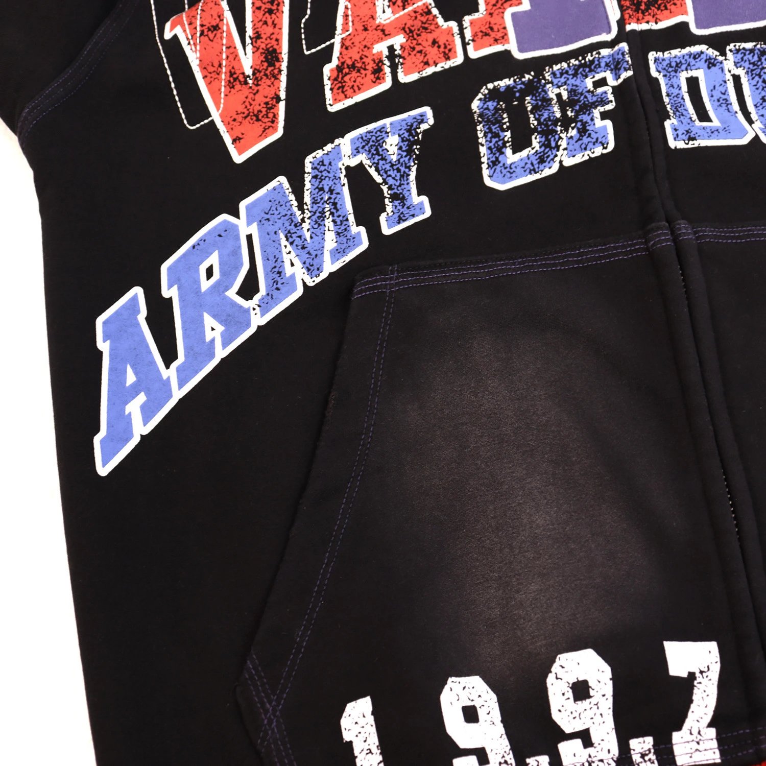 Purple Graphic Zip-Up Jacket with Red Number 14 Print