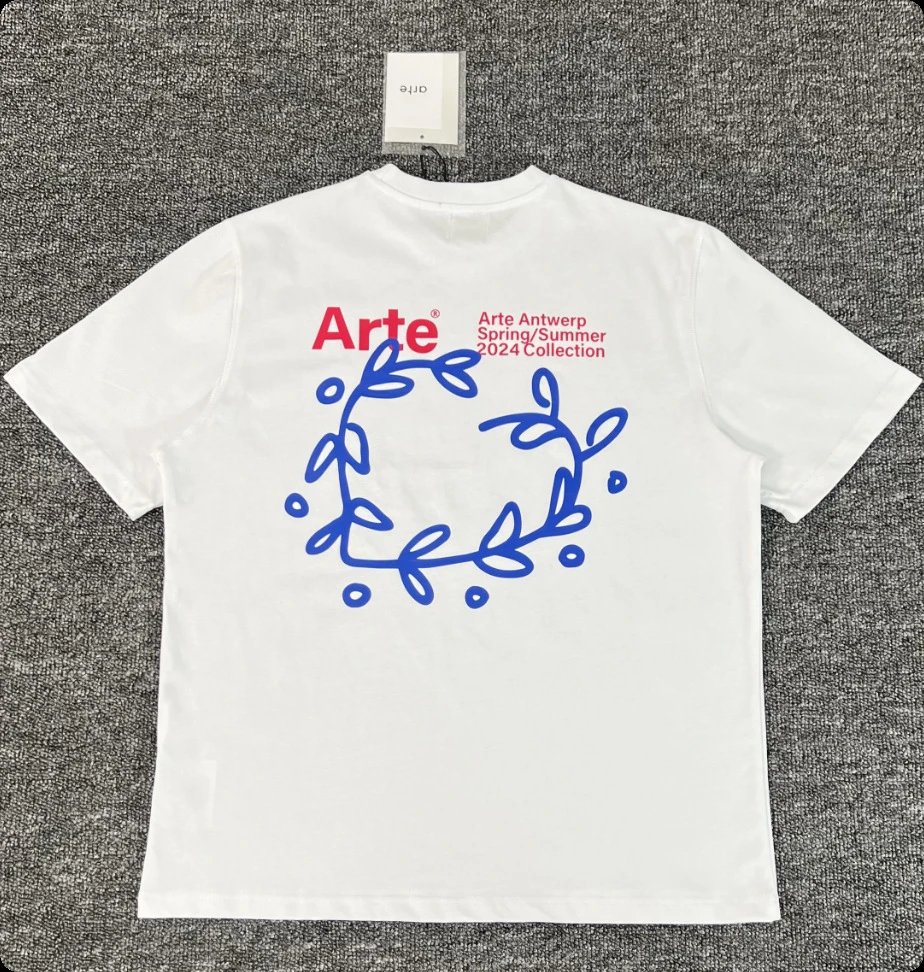 Arte T-Shirts Graphic Print T-Shirt — 103 White