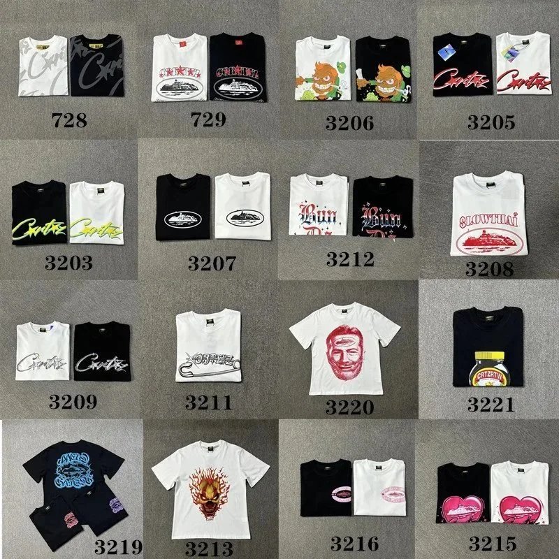 Corteiz Graphic Print White Black Streetwear T-Shirt