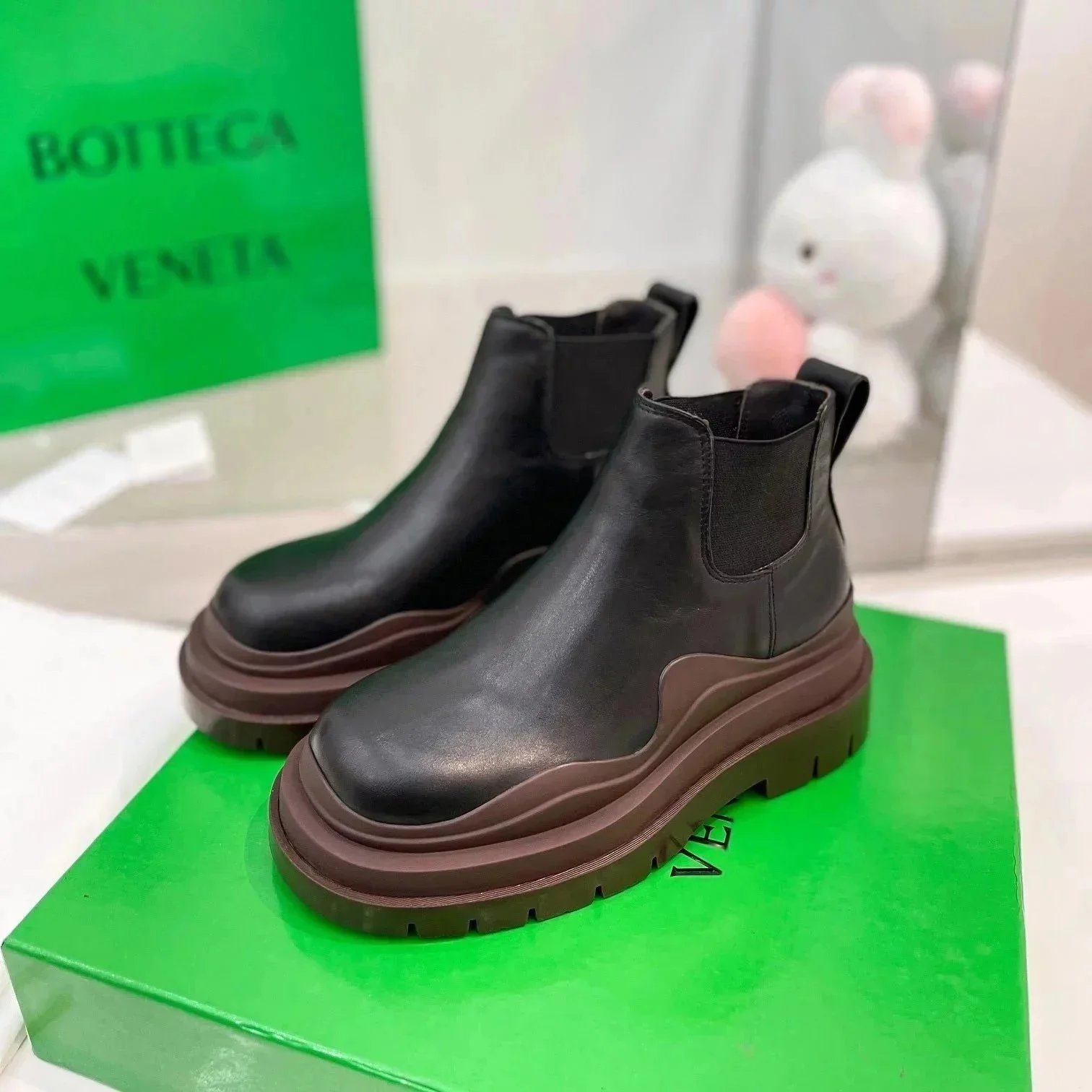 Unbranded Boots Chelsea with Lug Soles — Low-top 8
