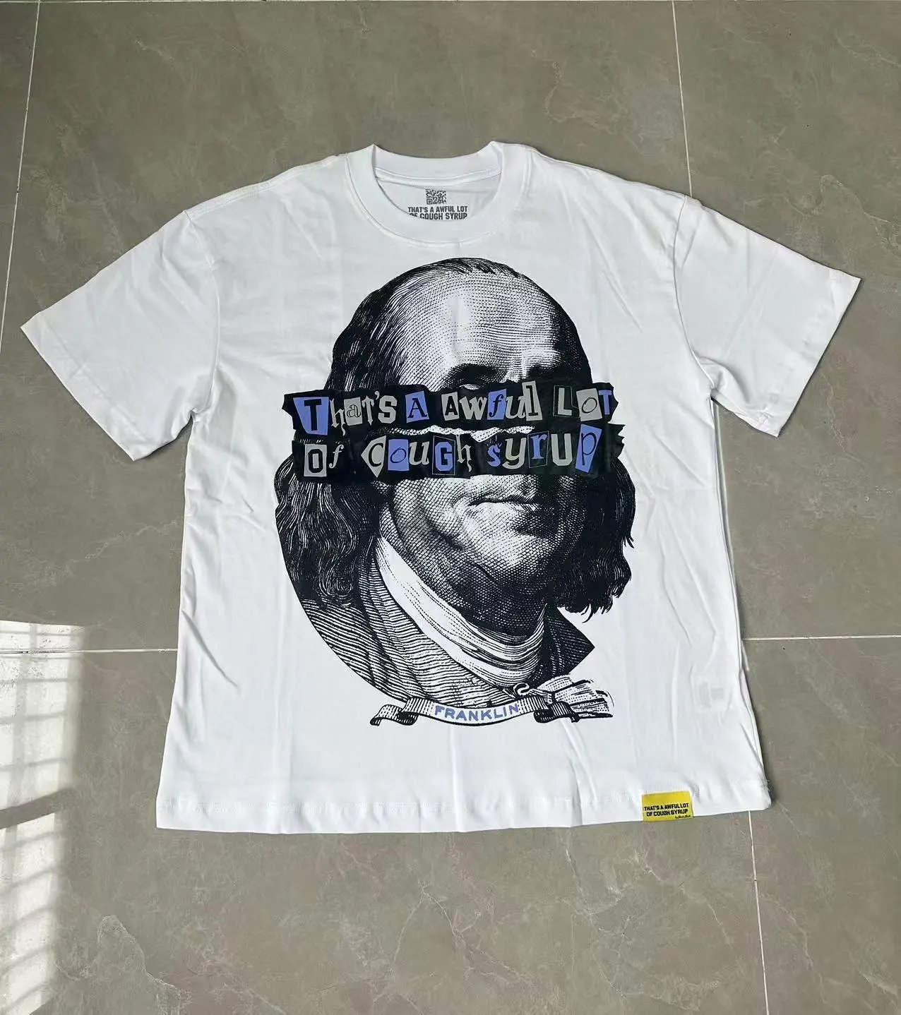 Unbranded T-Shirts Graphic Print Crew Neck — TS-032 white