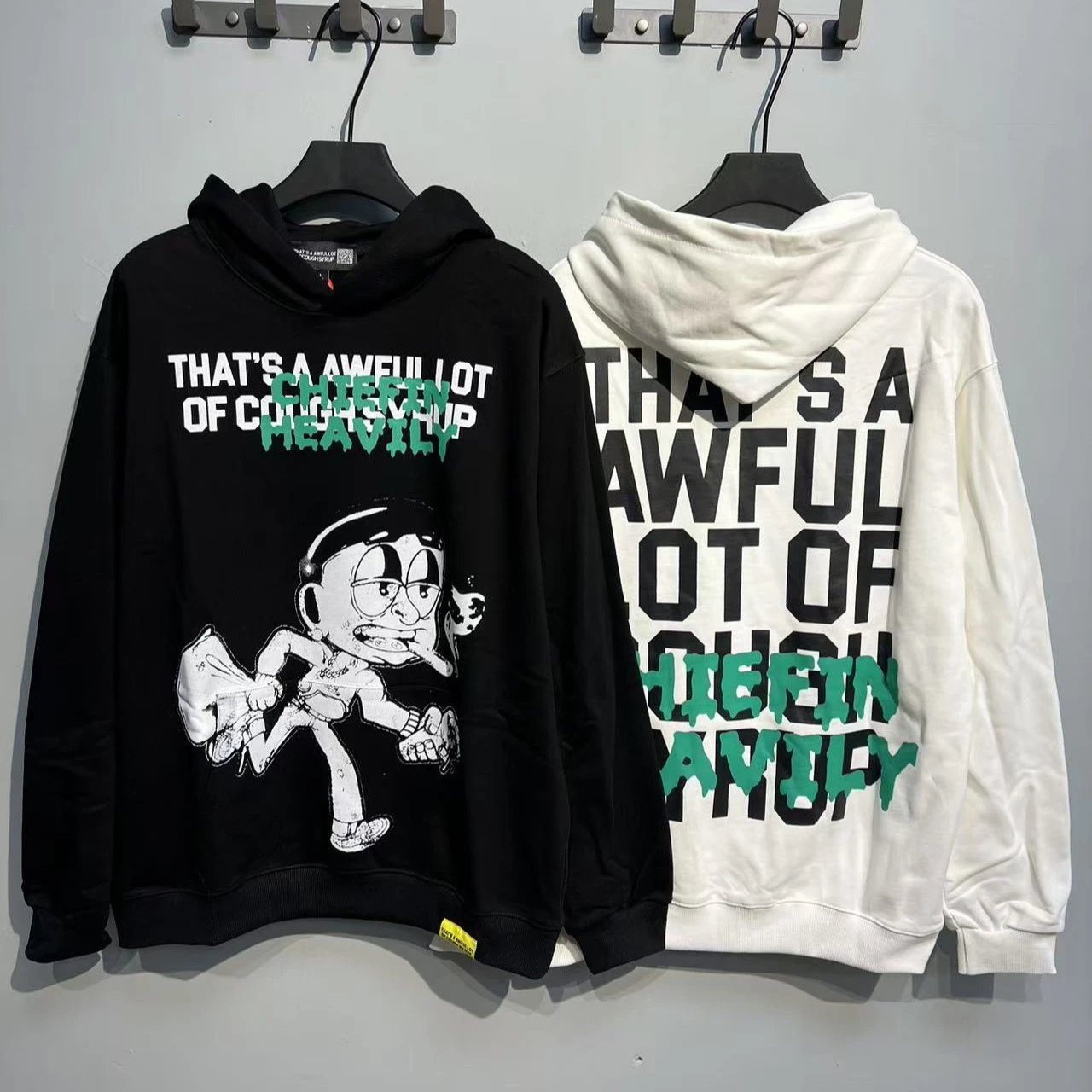 Chieftain Heavyly Black Graphic Hoodie