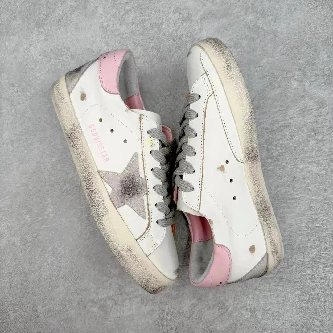 Golden Goose Superstar White Glitter Star Casual Sneakers