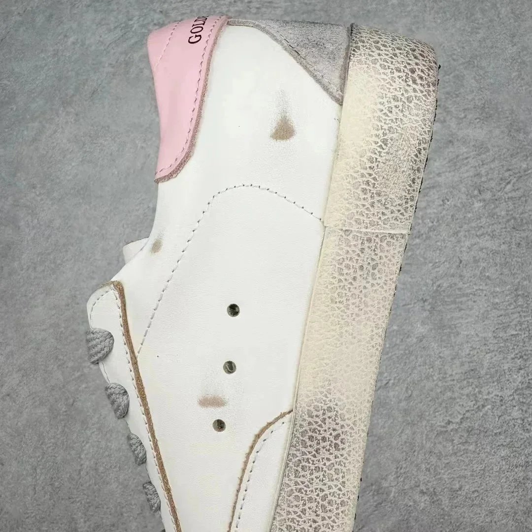 Golden Goose Superstar White Glitter Star Casual Sneakers