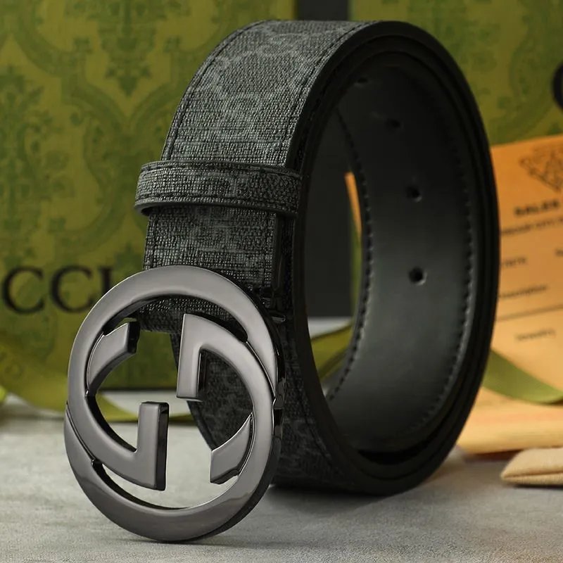 Gucci GG Marmont Gray Webbing Belt