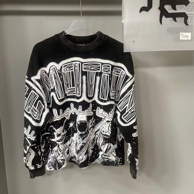 Mixed Emotions Hoodies & Sweatshirts Graphic Zip-Up Hoodie — EM49 black
