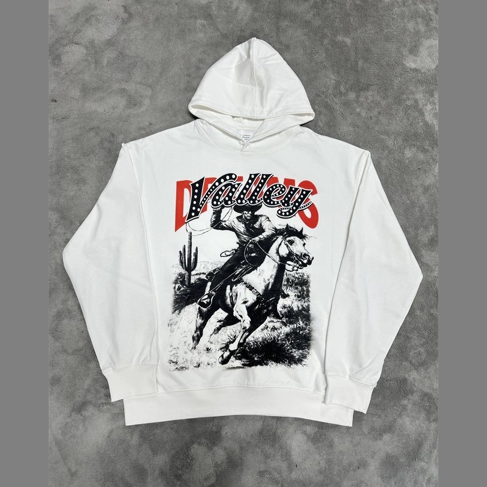 Unbranded Hoodies & Sweatshirts Graphic-print pullover hoodie — VA 26 white