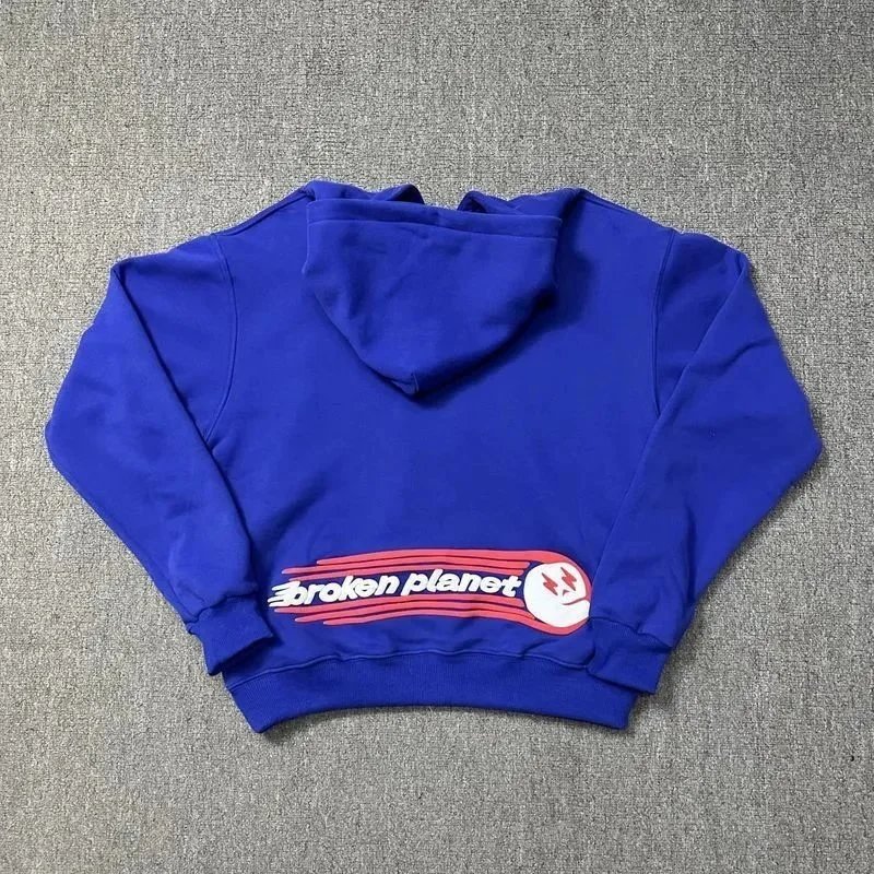 Broken Planet Blue Graphic Hoodie and Jogger Set
