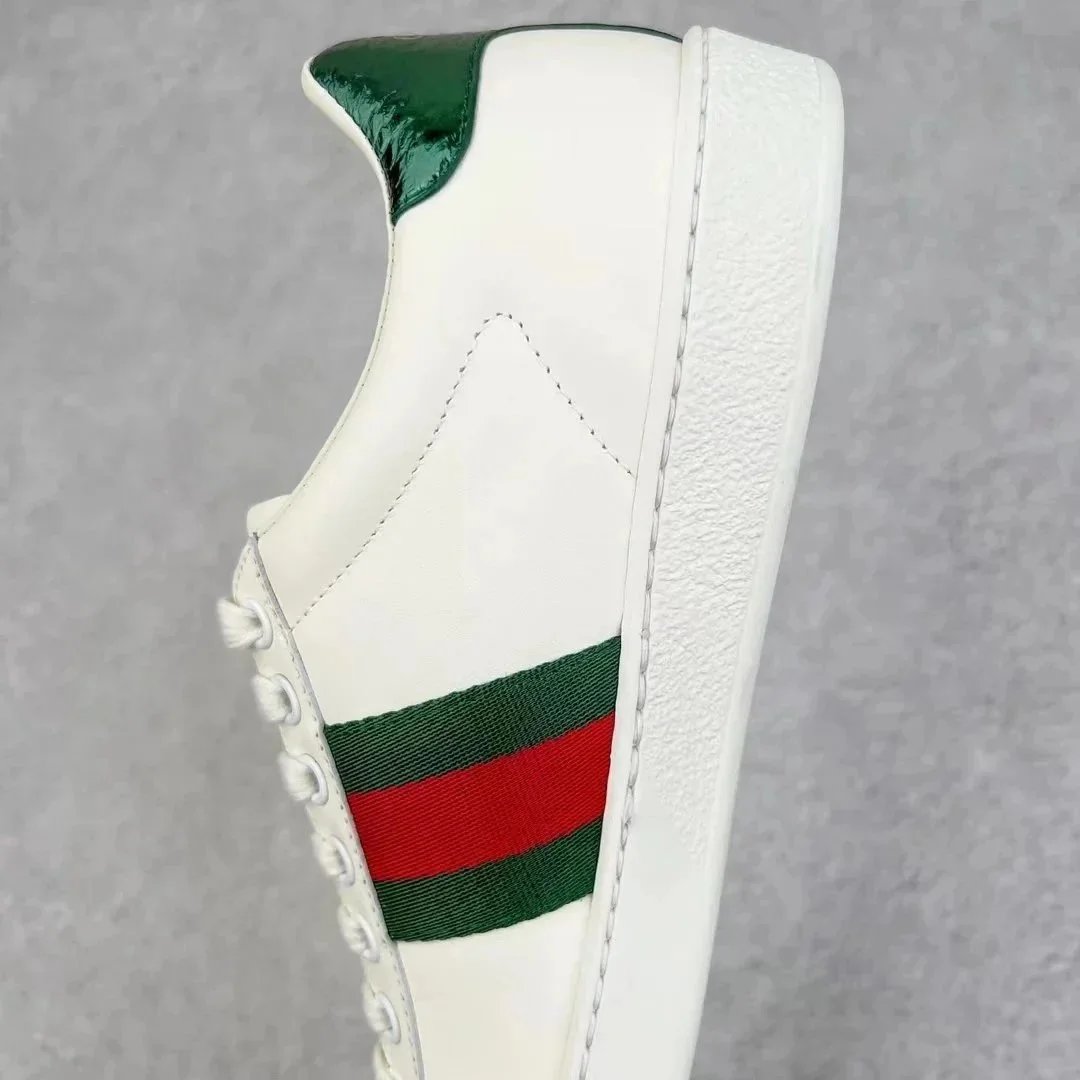 Gucci Ace White Embroidered Sneakers