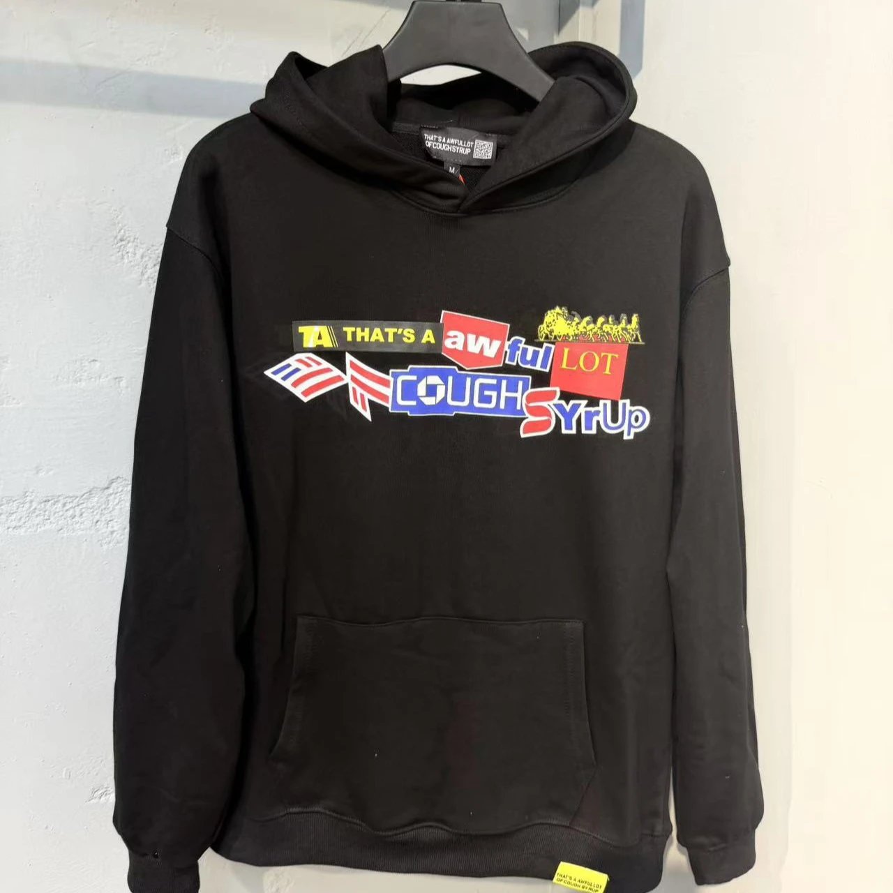 That's A Awful Lot Of Cough Syrup Black Graphic Hoodie