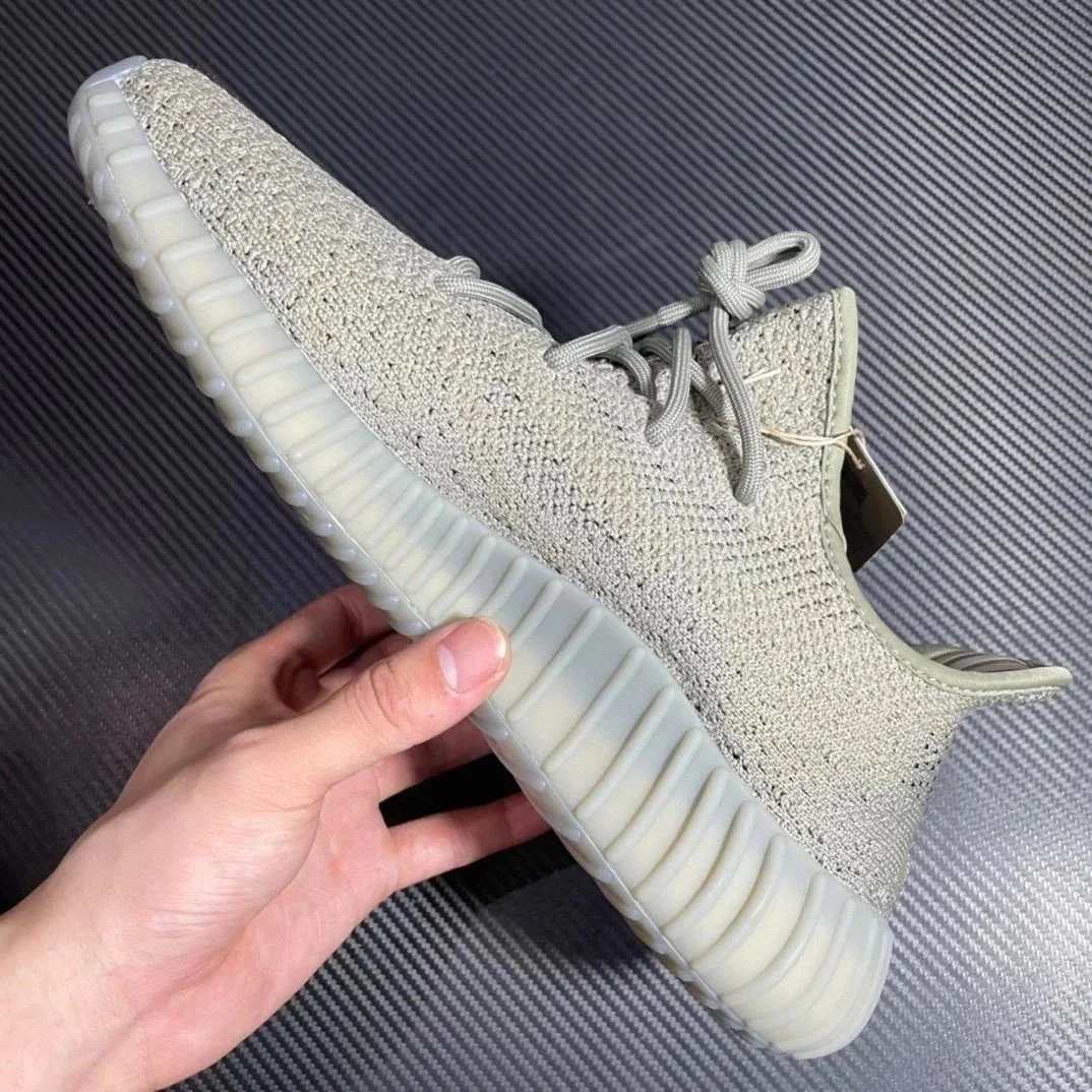 Adidas Yeezy Boost 350 Black Orange White Knit Sneakers