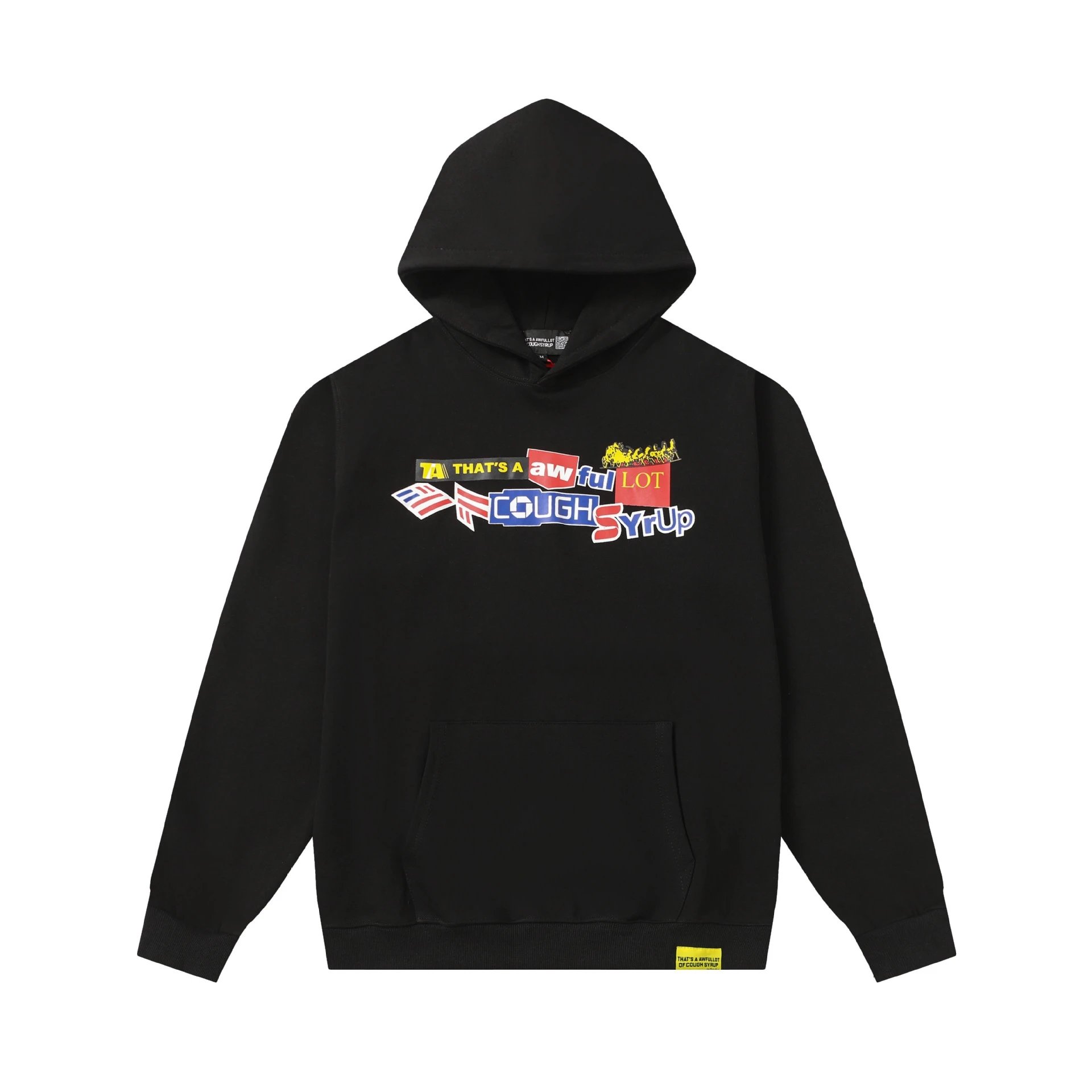 That's A Awful Lot Of Cough Syrup Black Graphic Hoodie