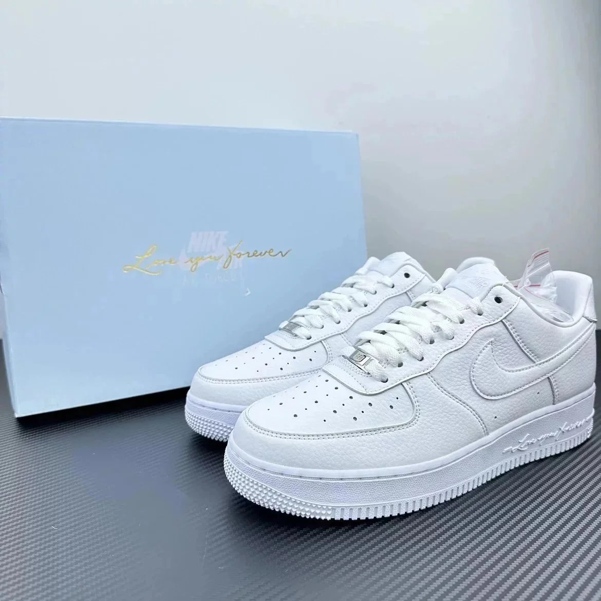 Nike Air Force 1 White Leather Casual Sneakers