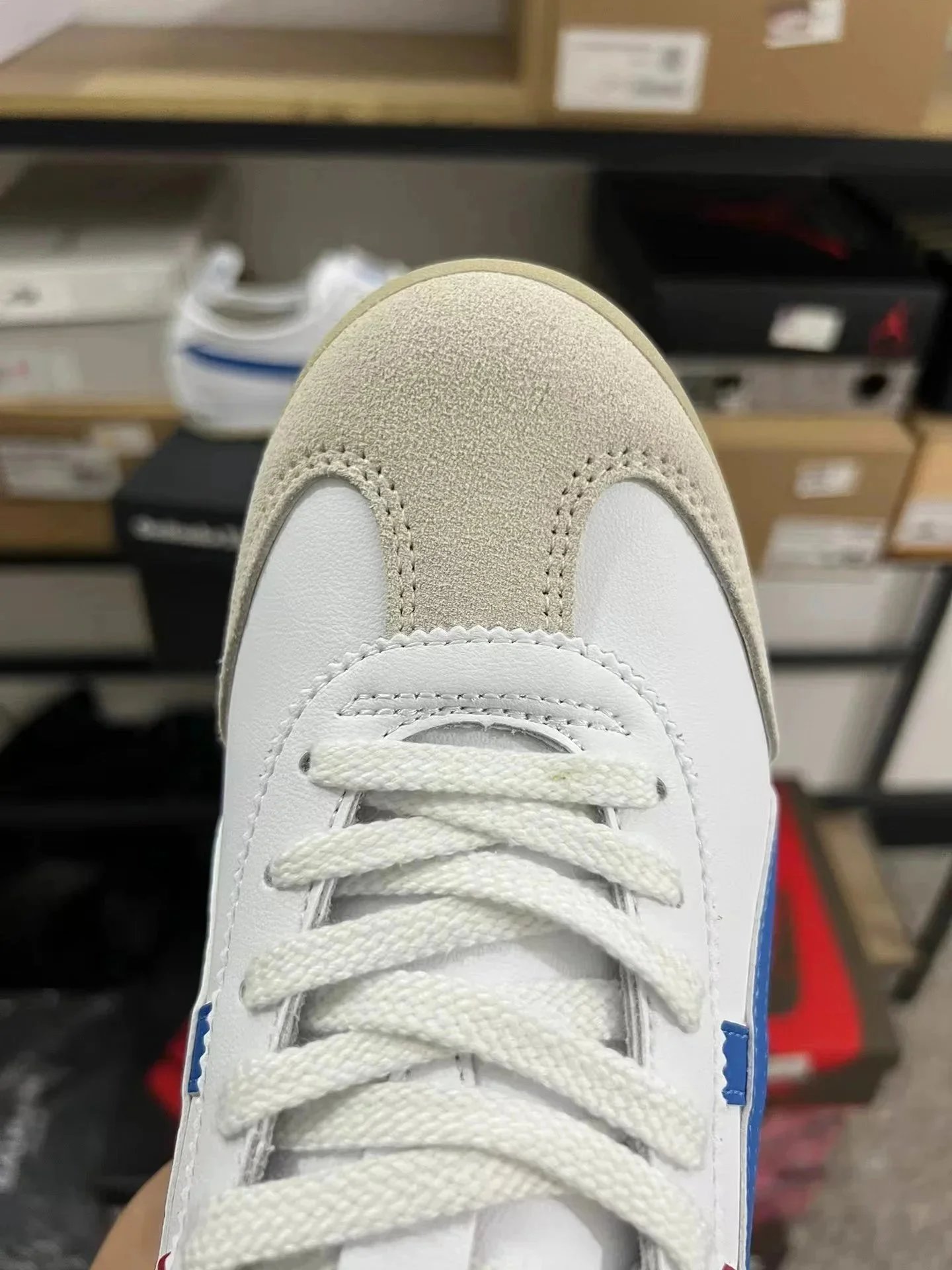 Onitsuka Tiger Mexico 66 White Blue Red Classic Sneakers