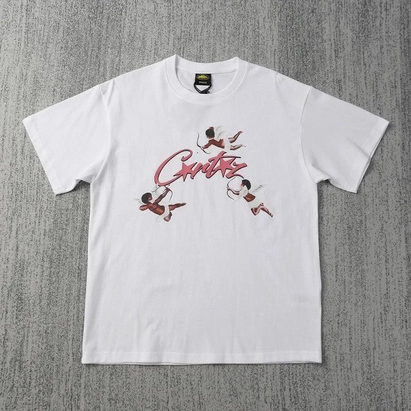 Curtis Graphic Print White Black Streetwear T-Shirt