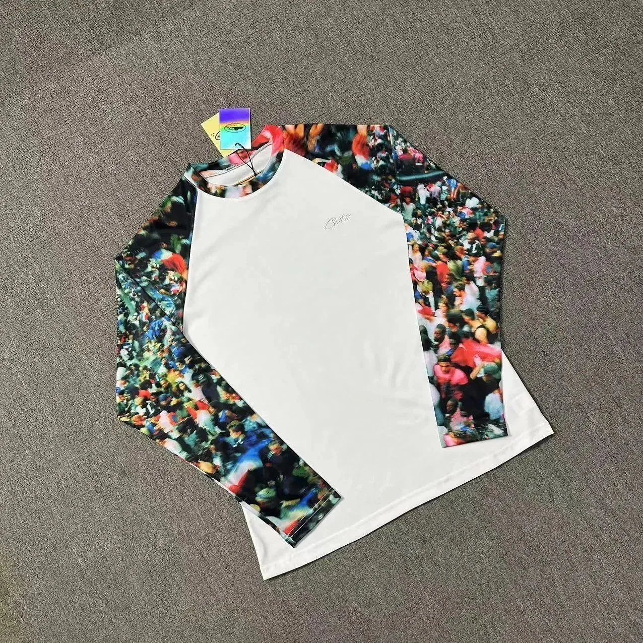 Cultivator Graphic Print White Raglan Long Sleeve T-Shirt