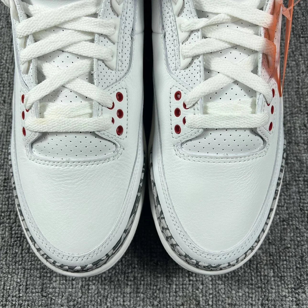 Nike Air Jordan 3 White Cement Grey Retro Sneakers