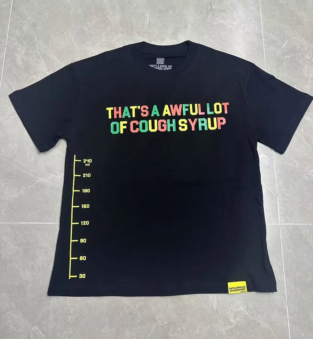 Unbranded T-Shirts Graphic Print Crew Neck — TS22-Black