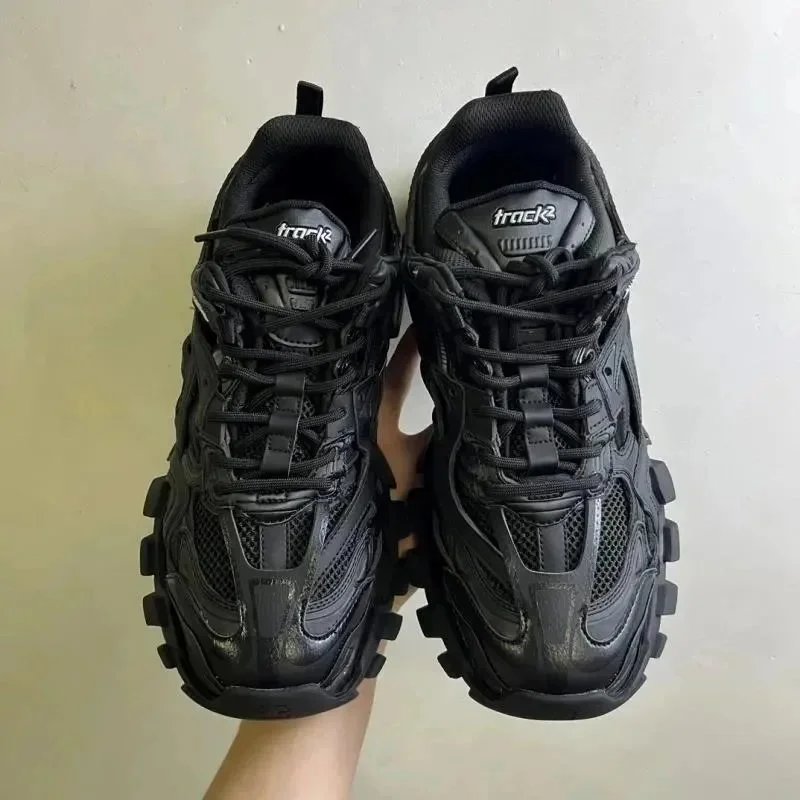 Balenciaga Track 2 Black Monochrome Sneakers
