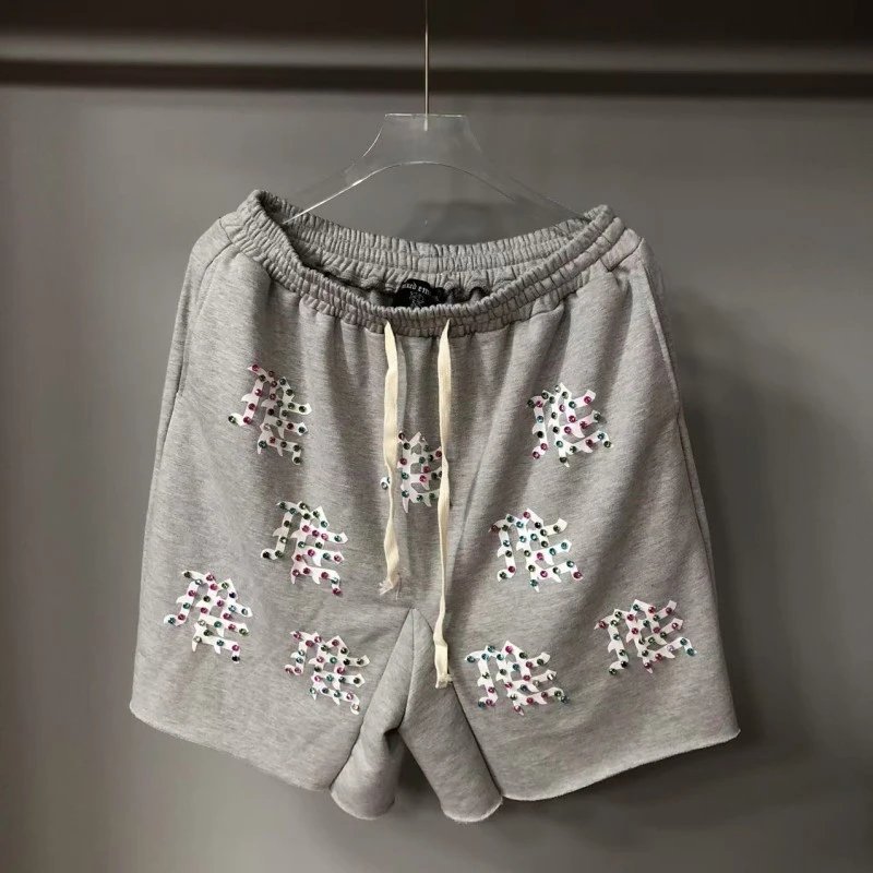 Mixed Emotions T-Shirts Graphic rhinestone T-shirt — EM 21#gray