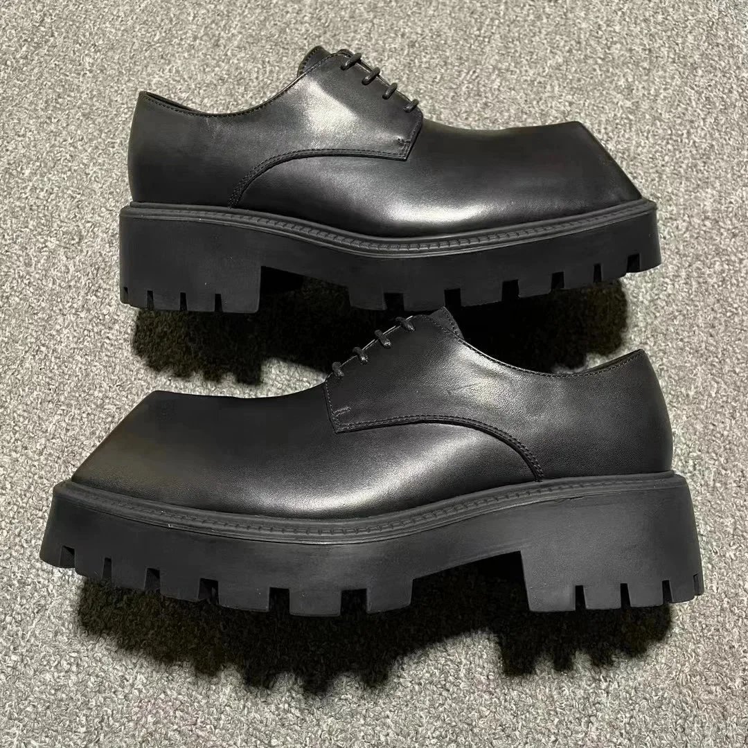 Prada Leather Shoes Lace-Up Platform Derby image 3