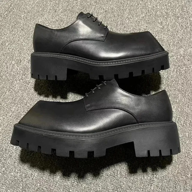 Prada Leather Shoes Lace-Up Platform Derby product detail image 3