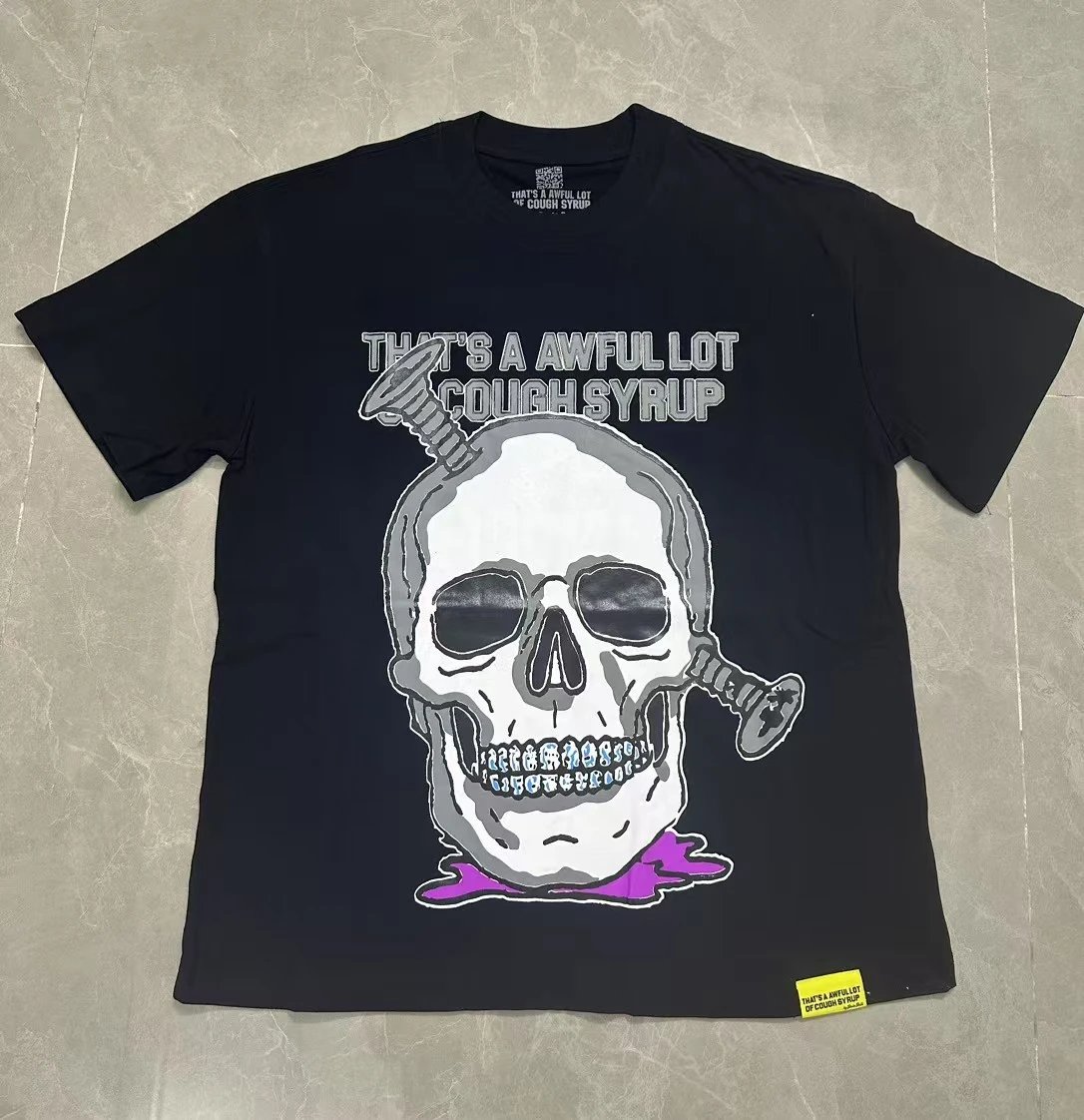 Unbranded T-Shirts Graphic Print Crew Neck — TS16-Black