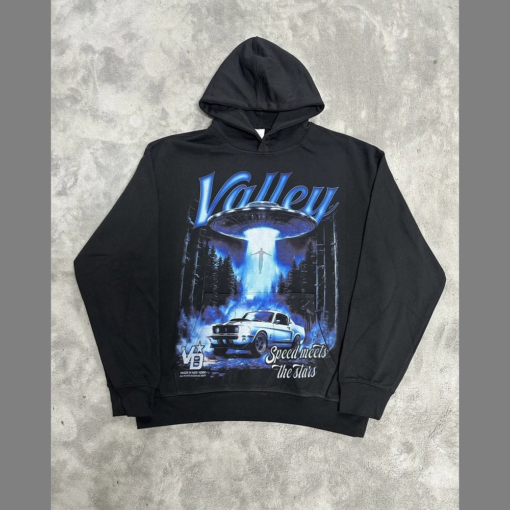 Unbranded Hoodies & Sweatshirts Graphic-print pullover hoodie — VA 13 Black