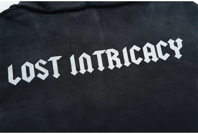 Lost Tracksuits Rhinestone Logo Distressed Zip-Up Hoodie and Jogger Set product detail image 41