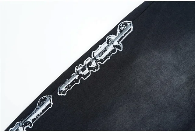 Lost Tracksuits Rhinestone Logo Distressed Zip-Up Hoodie and Jogger Set product detail image 48