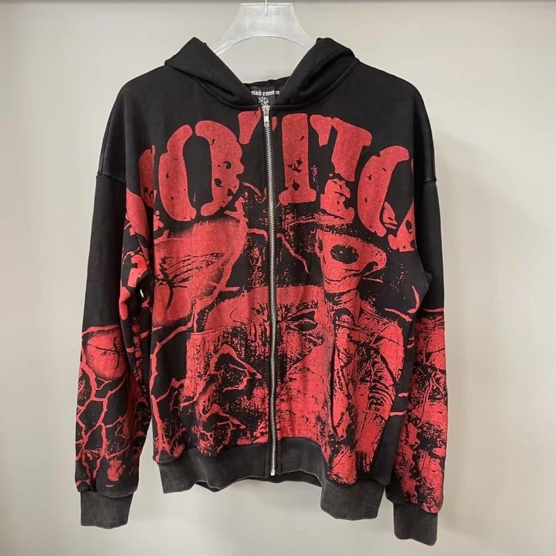 Mixed Emotions Hoodies & Sweatshirts Graphic Zip-Up Hoodie image 3
