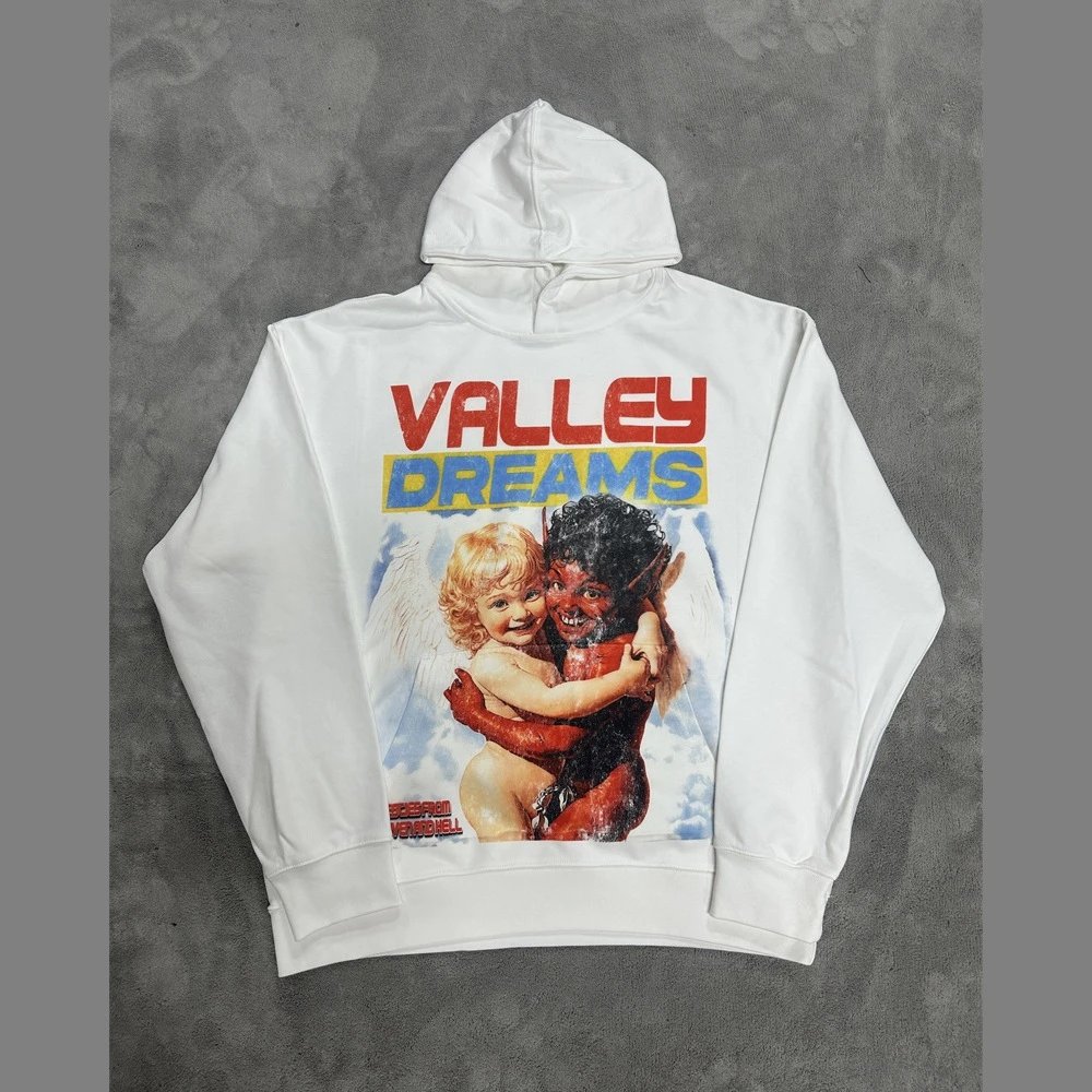 Unbranded Hoodies & Sweatshirts Graphic-print pullover hoodie — VA 03 white
