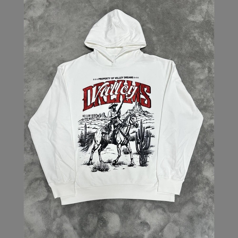 Unbranded Hoodies & Sweatshirts Graphic-print pullover hoodie — VA 27 white