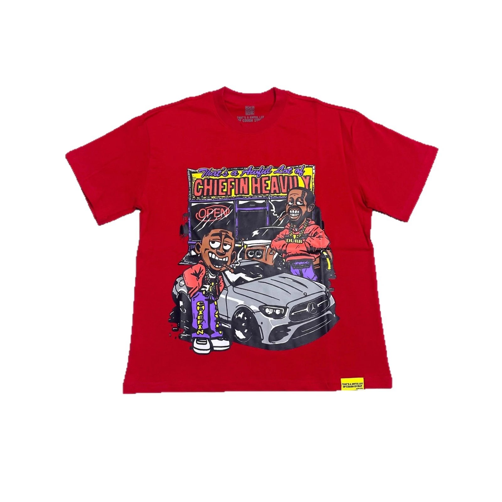 Graphic Print White Red Streetwear T-Shirt