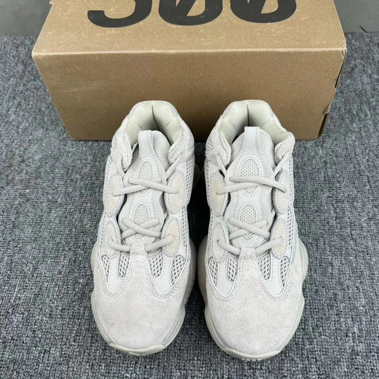 Adidas Yeezy 500 White Mesh Casual Sneakers