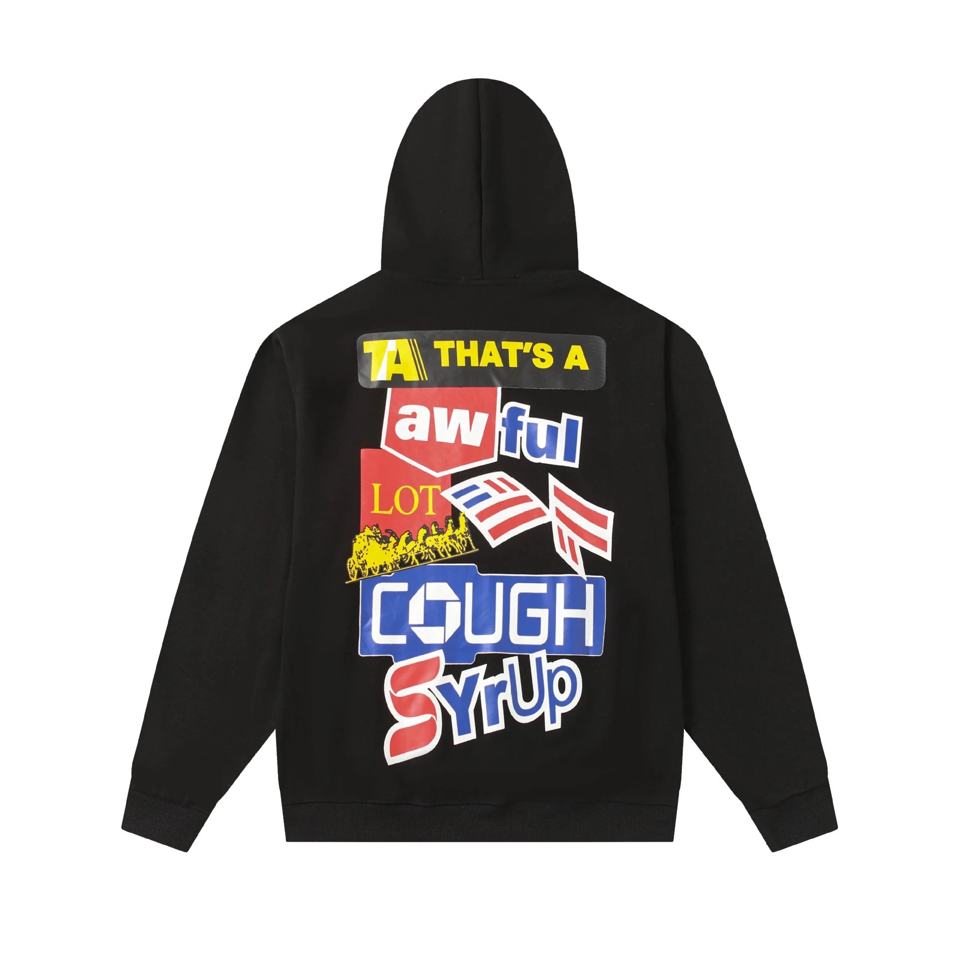 That's A Awful Lot Of Cough Syrup Black Graphic Hoodie