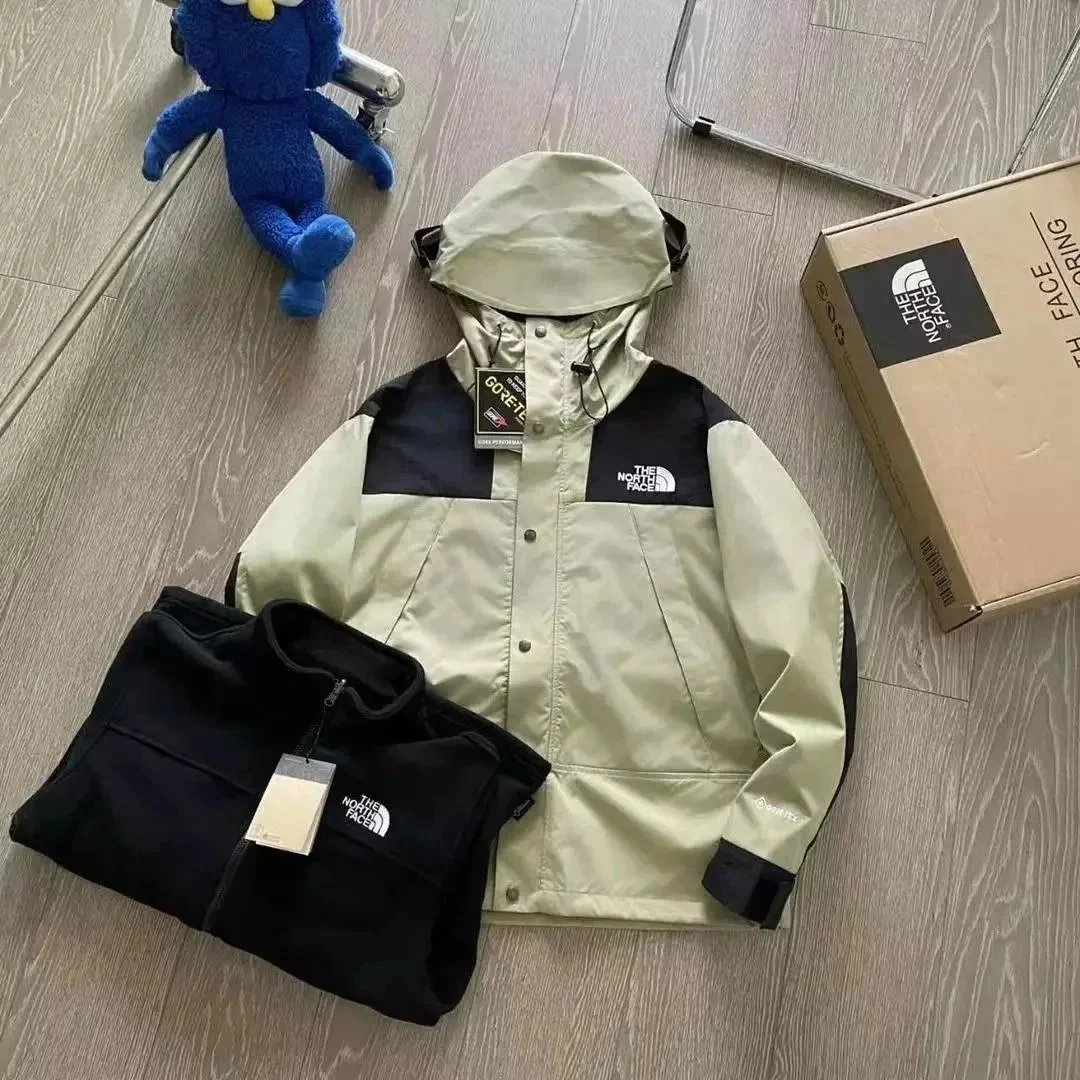 The North Face Mountain Light Pink Black Colorblock Outdoor Jacket