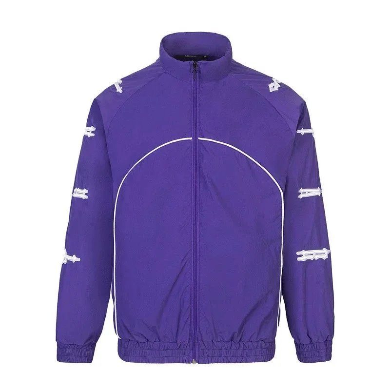 Sportswear Track Jacket And Pants Set Blue Purple Light Blue Black Athletic
