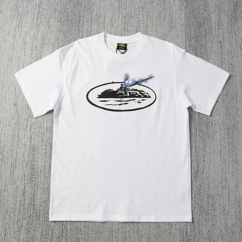 Cortez Graphic Print White Black Streetwear T-Shirt