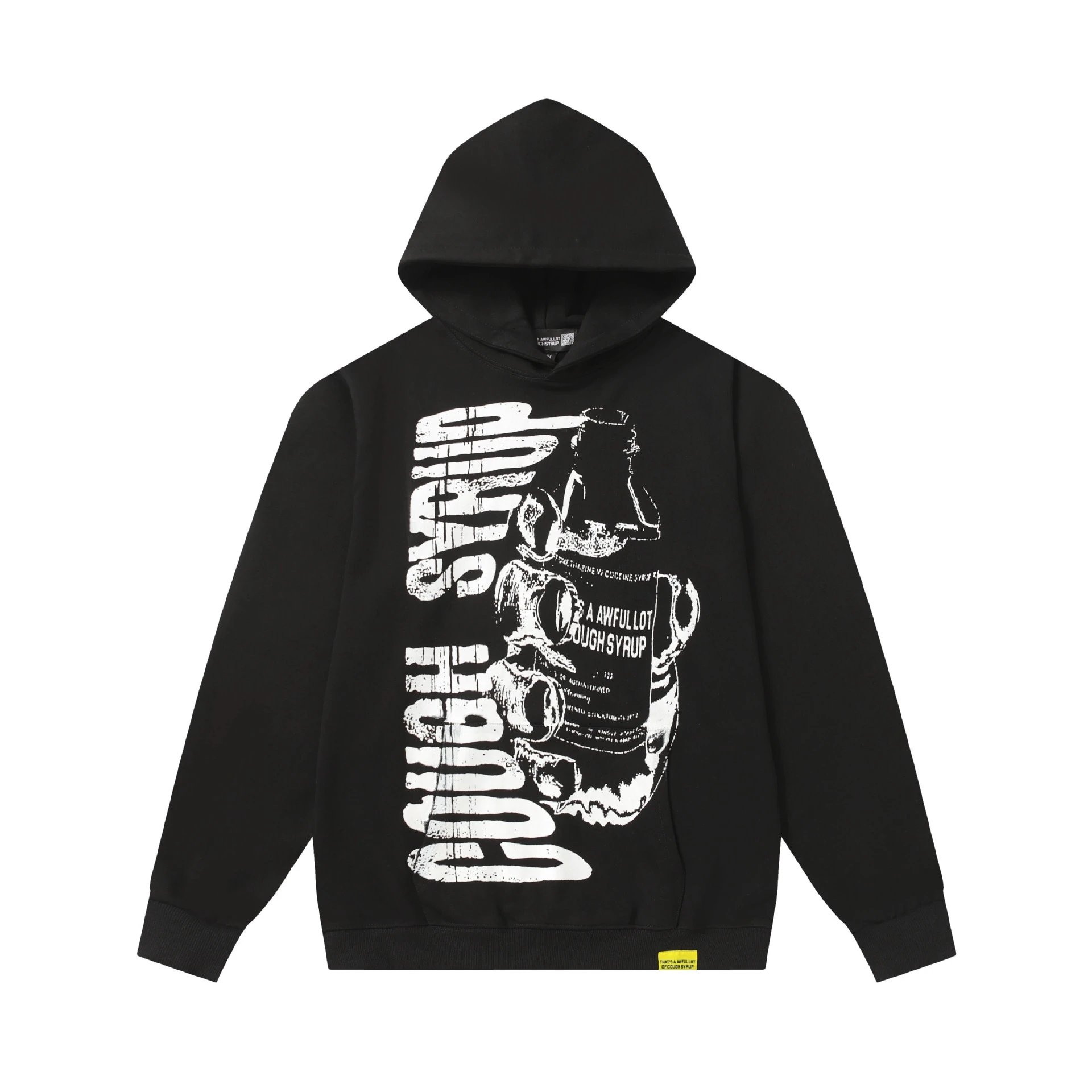 That's A Awful Lot Of Cough Syrup Black Graphic Hoodie