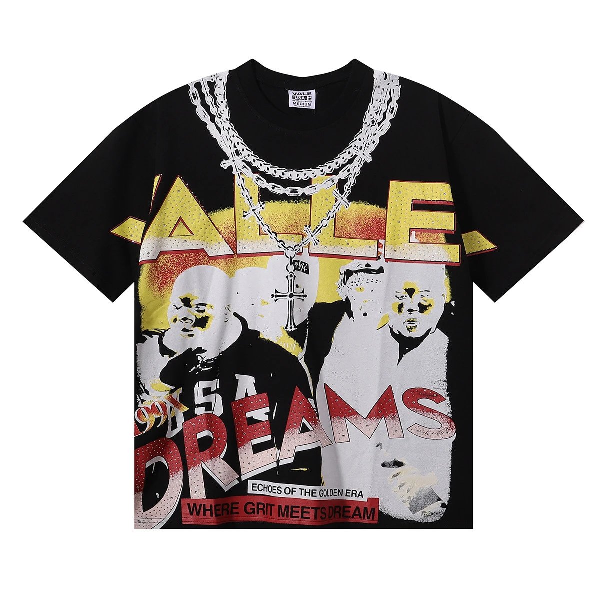 Vale Valley USA Dreams White Graphic Print T-Shirt