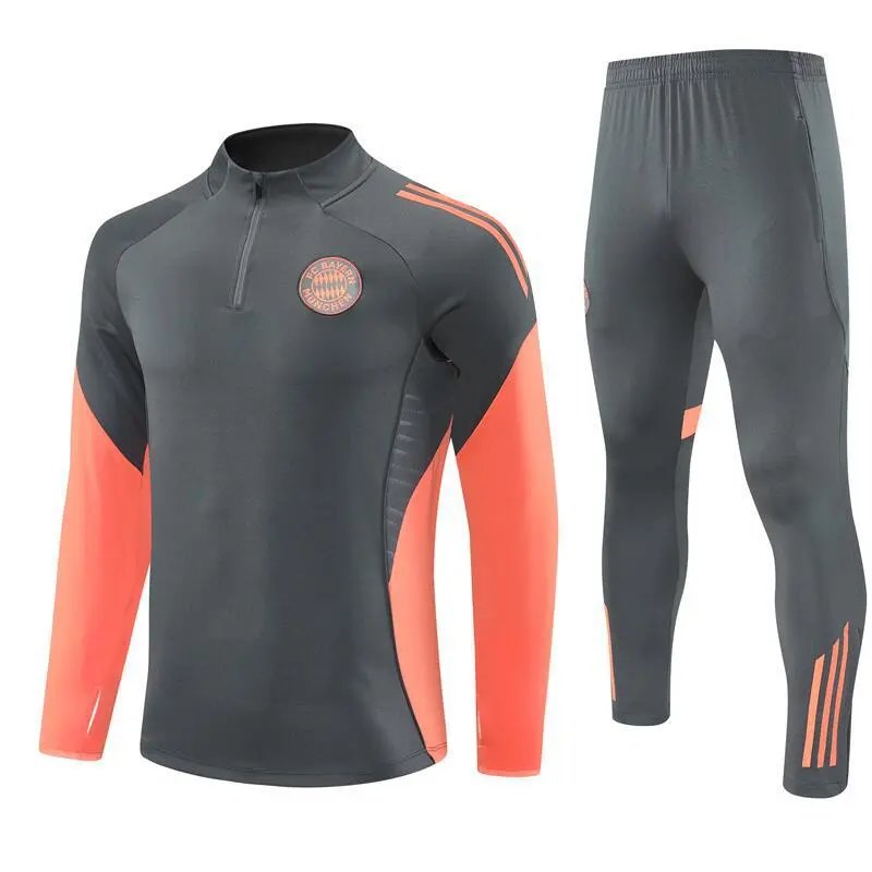 Adidas Bayern Munich Gray Orange Performance Tracksuit