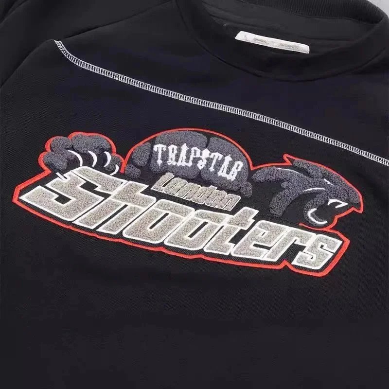 Shooter Hooded Sweatshirt And Jogger Pants Black Sportswear Set